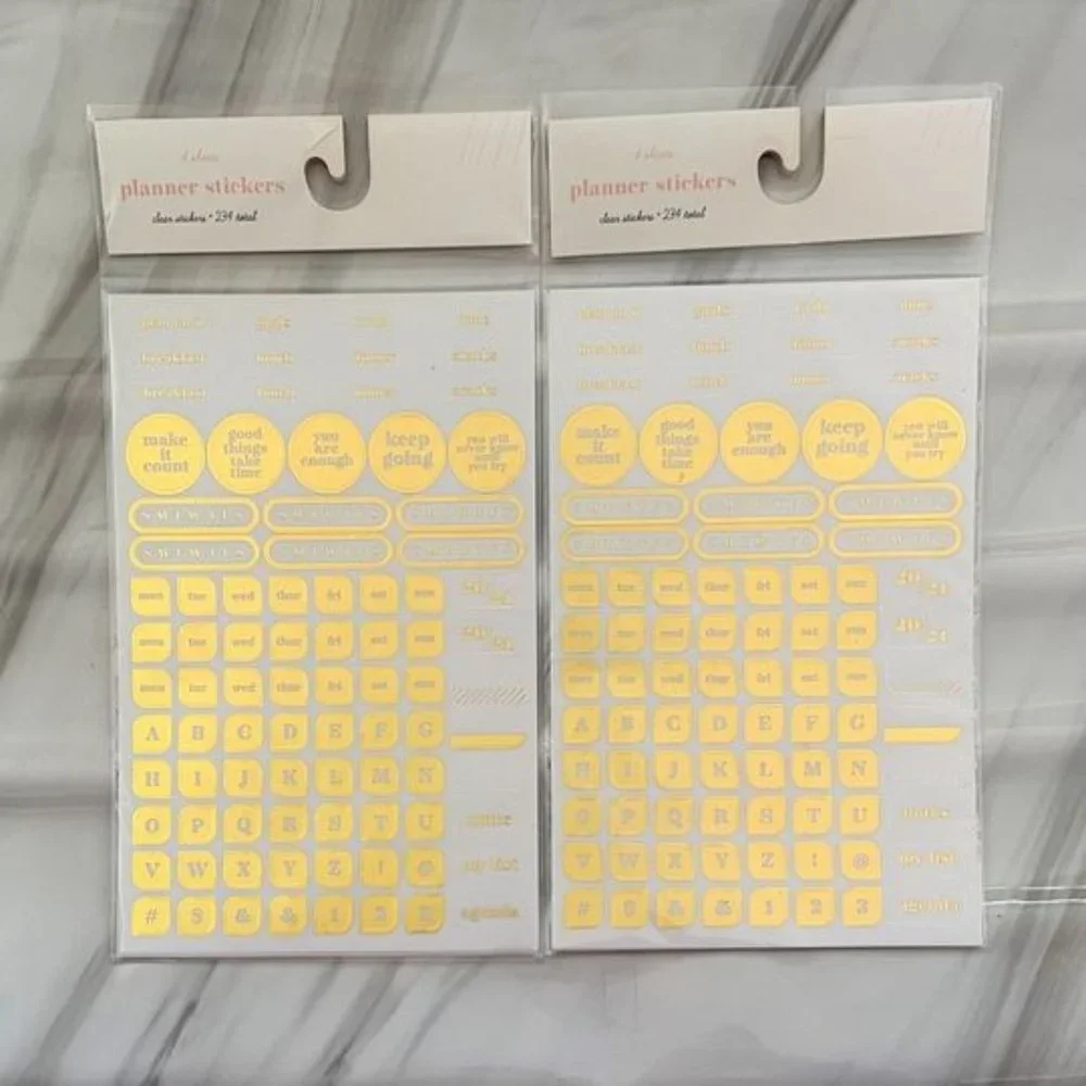 NWT Gold Planner Stickers (468 Stickers)